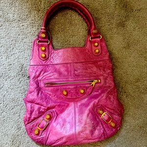 Magenta Balenciaga Purse